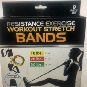 Resistance exercise workout stretch bands